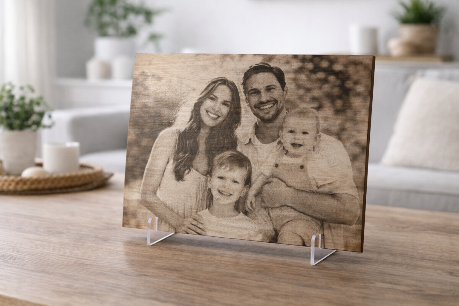 Foto op Hout – Persoonlijke Lasergravure