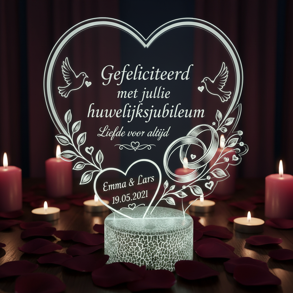 LED Lamp Huwelijksjubileum